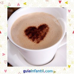 Café con leche. Recetas dulces de corazón