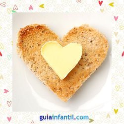 Tostada con queso. Recetas saladas con corazón