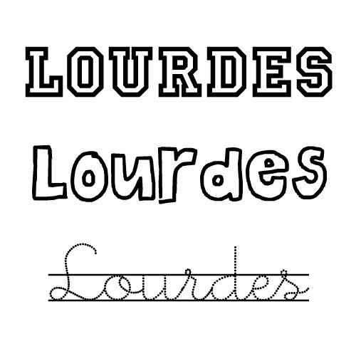 Lourdes. Nombres para niñas