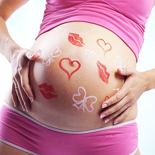 Pinta tu barriga de embarazada
