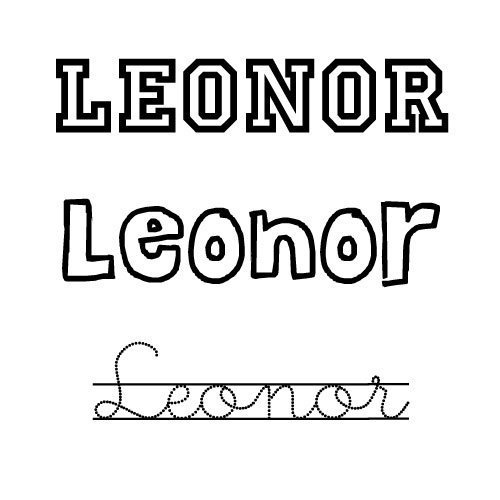 Leonor. Nombres para niñas