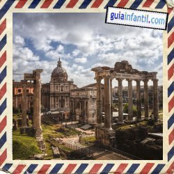 Foro romano. Viajar a Roma con los niños