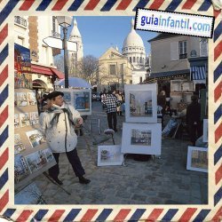 Barrio de Montmartre. Viajar a París con los niños