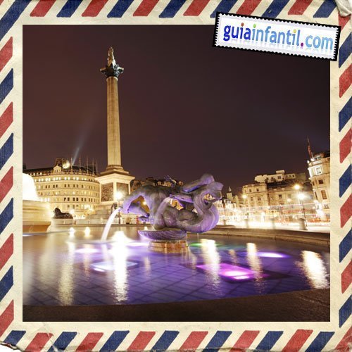 Trafalgar Square. Viajar a Londres con los niños