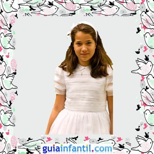 Vestidos Primera Comunión niñas. Modelo clásico de jaretas