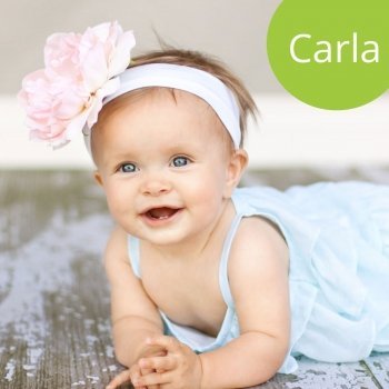 Los nombres de niñas más populares. Carla