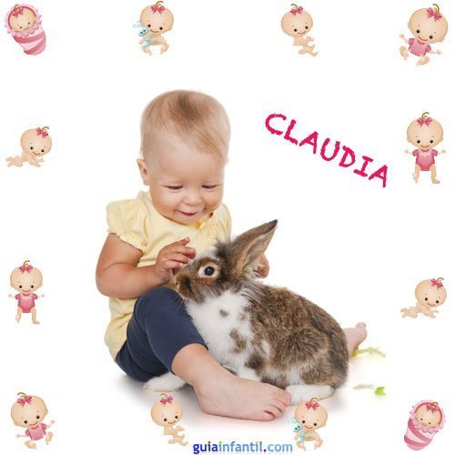 Los nombres de niñas más populares. Claudia
