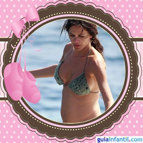 La modelo Romina Belluscio luce bikini embarazada
