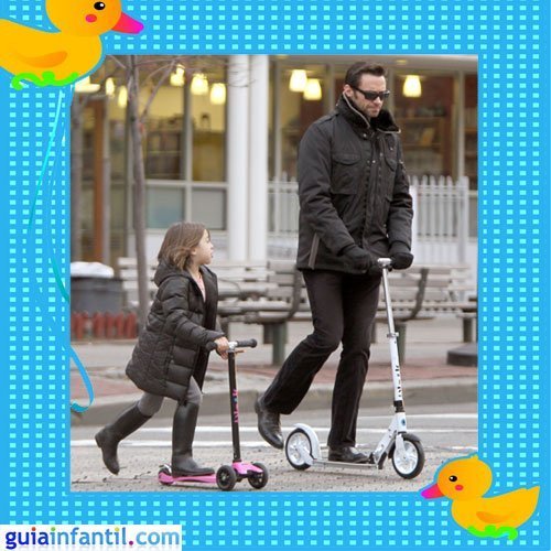 El guapo actor Hugh Jackman con su hija Ava Elliot