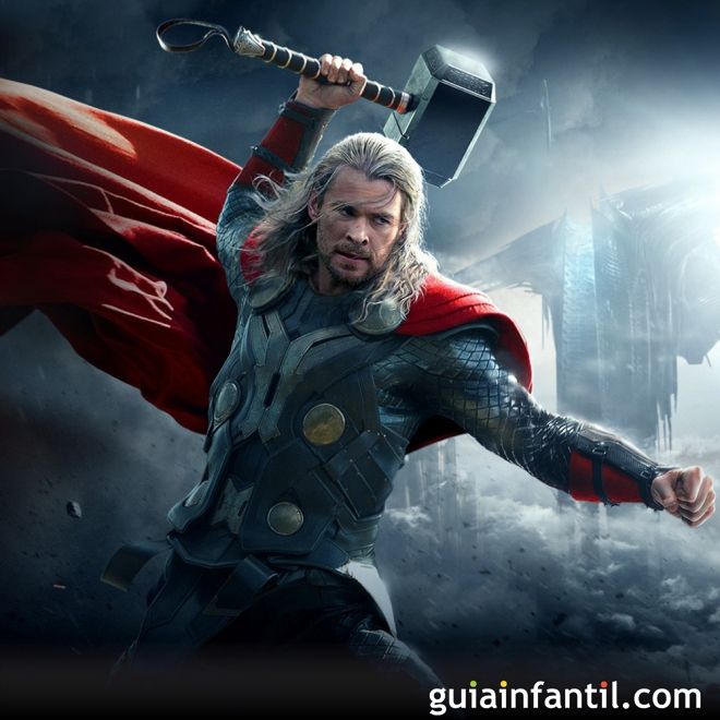 material posterior Será Thor. Películas para niños de superhéroes