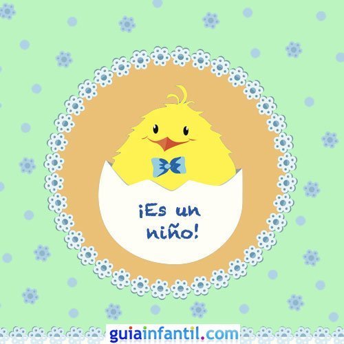 Tarjeta infantil para celebrar que ha llegado un bebé