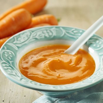 Puré o crema de zanahoria para bebés