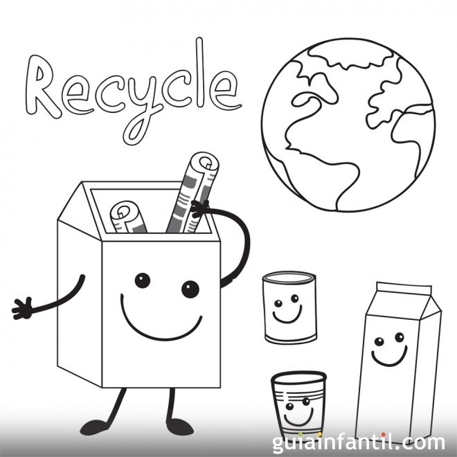Dibujos Para Niños Sobre El Reciclaje Y La Ecología