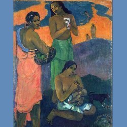 'Mujeres a la orilla del mar', Gauguin. El arte de amamantar