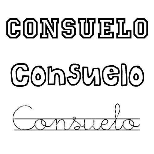 Imagen para colorear del nombre Consuelo