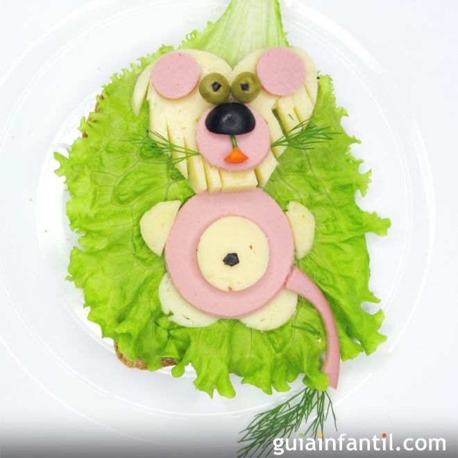4- Sándwich de jamón y queso: león