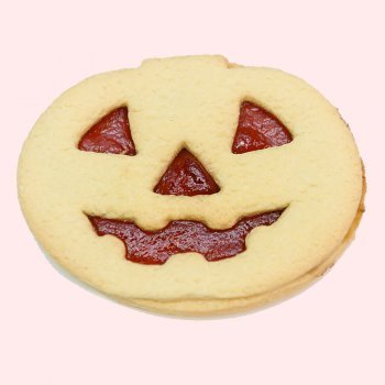 Galletas con forma de calabaza para Halloween
