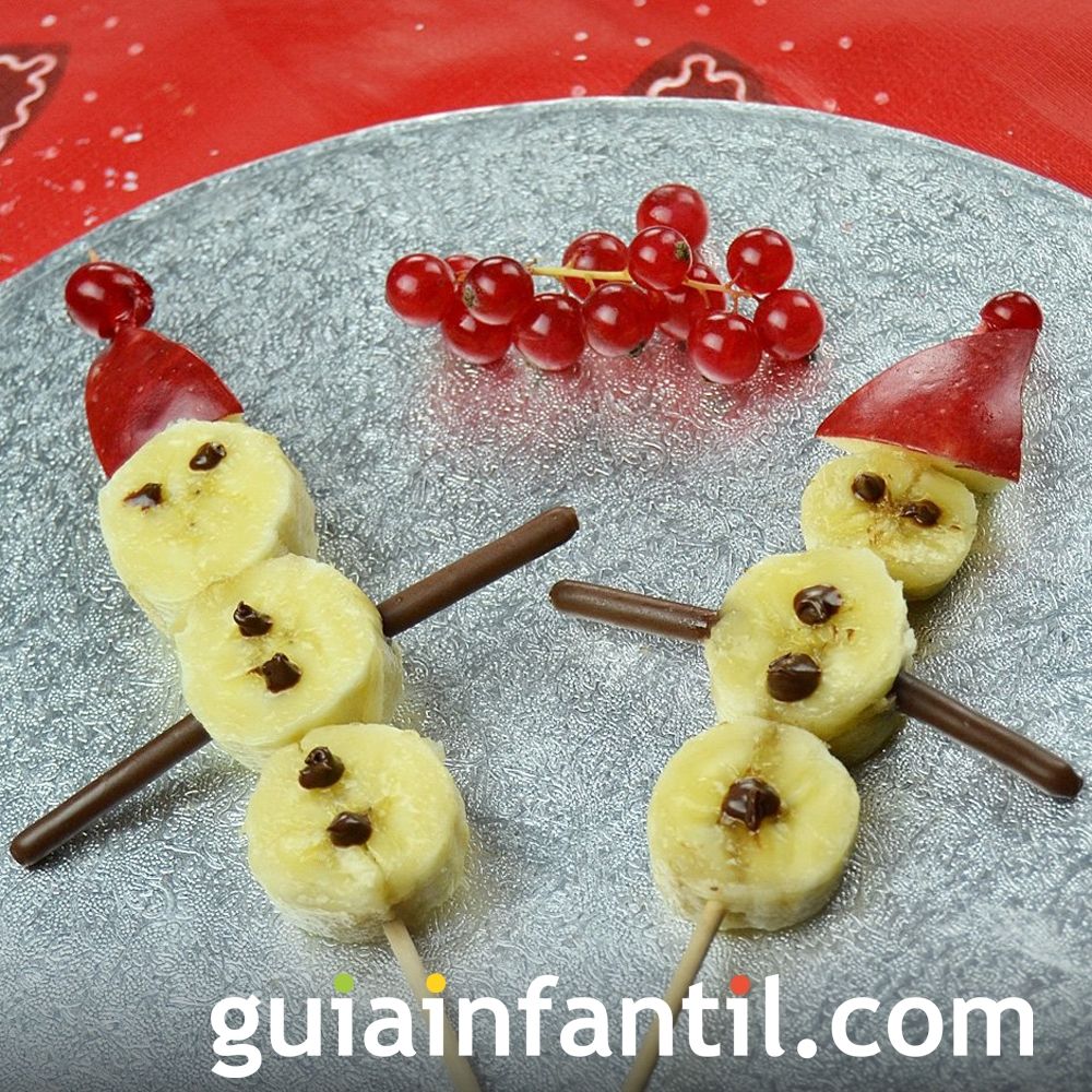 Ideas de postres con frutas para Navidad con niños