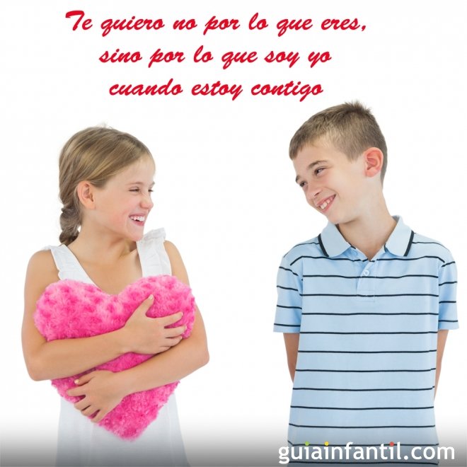 Frases románticas de San Valentín en postales