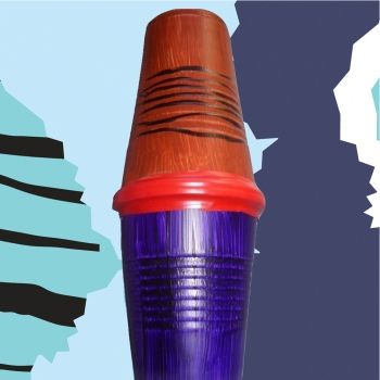 Maracas de plástico reciclado