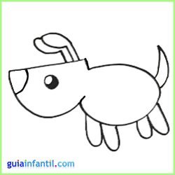 Aprende a dibujar animales. Dibujo de un perro