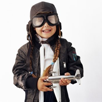 tolerancia Ordenador portátil limpiar Disfraz de aviadora para niñas