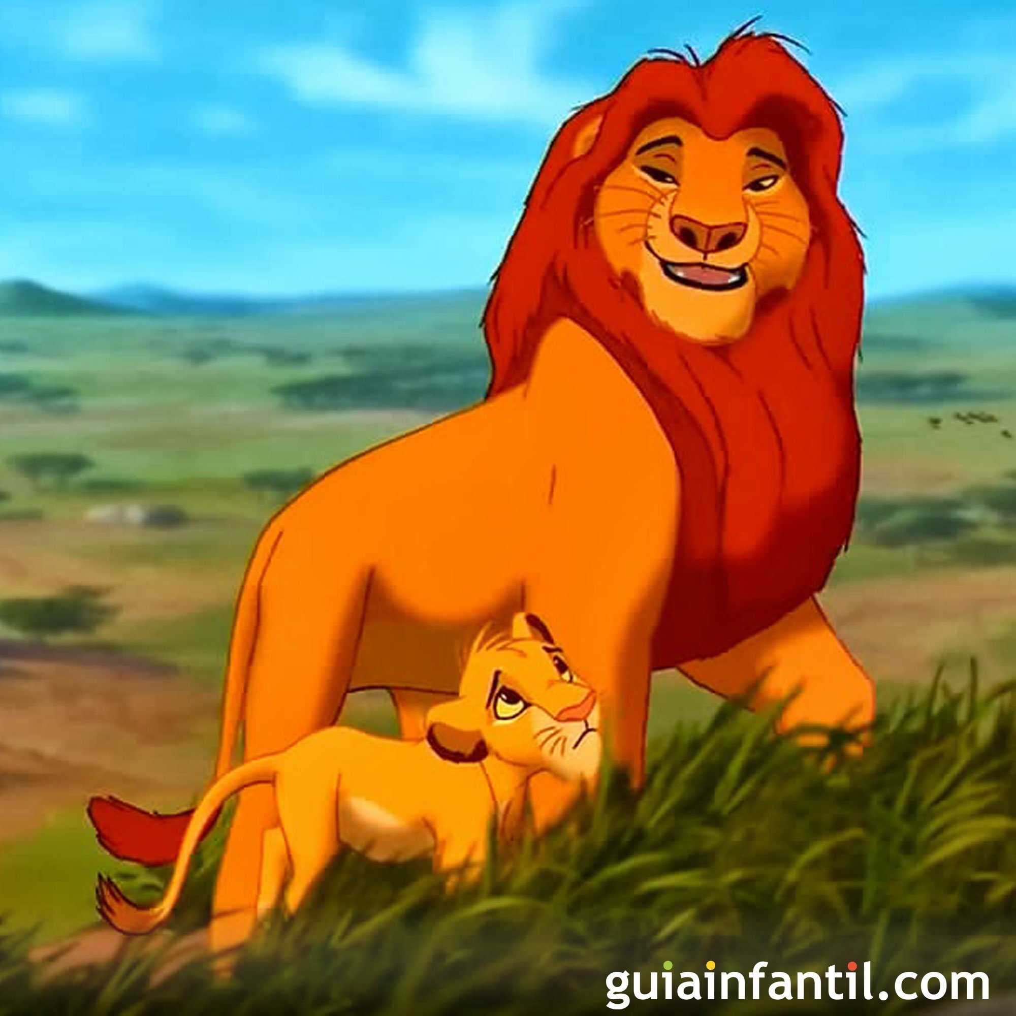 Lejos amor historia El rey león. Un papá de Disney