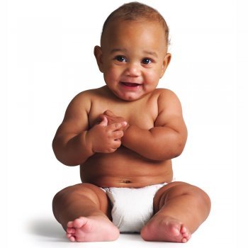 Foto del bebé sentado