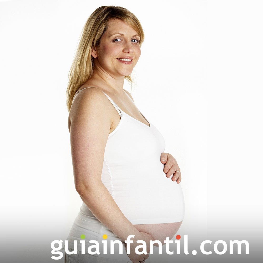 Séptimo mes. Evolución de la barriga de la embarazada