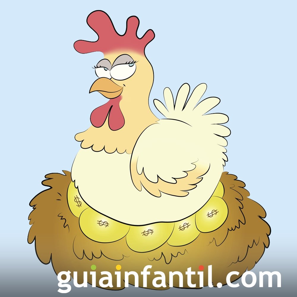 La gallina de los huevos de oro. Fábula sobre la avaricia