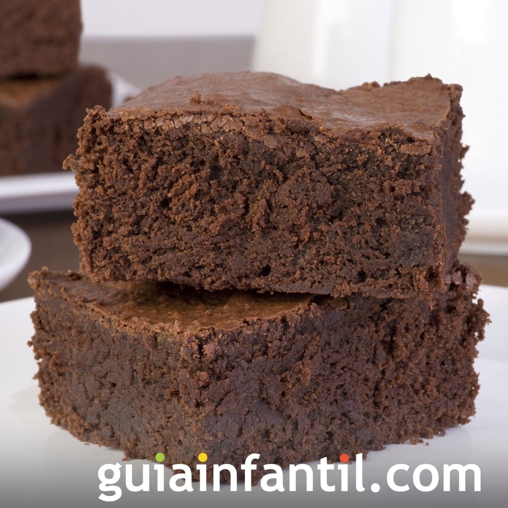 Receta de brownies clásicos de chocolate