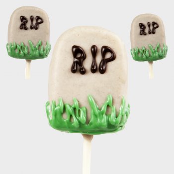 Cake pops de tumbas para la fiesta de Halloween