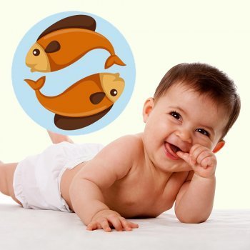 Perfil de un bebé del signo de Piscis