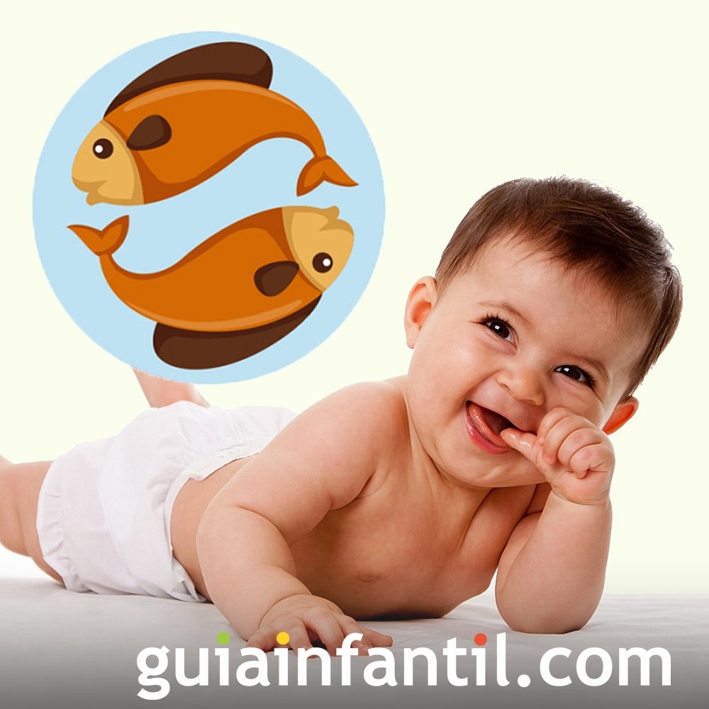 Perfil de un bebé del signo de Piscis