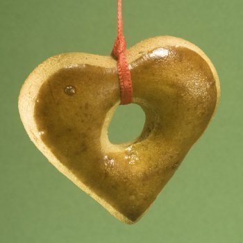 Galleta de corazón para decorar el árbol de Navidad