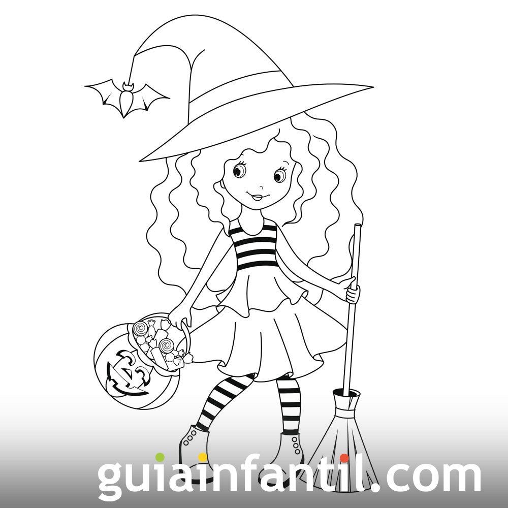 Dibujos de Halloween para imprimir y colorear con los niños