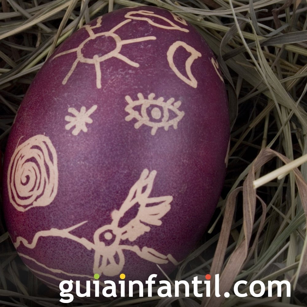 Decoración de huevos de Pascua variada