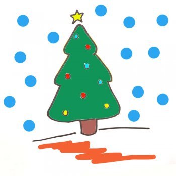 Cómo dibujar un árbol de Navidad