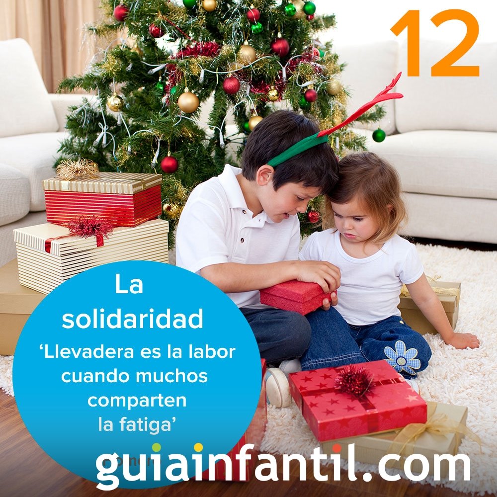 12- La solidaridad. Calendario de Adviento