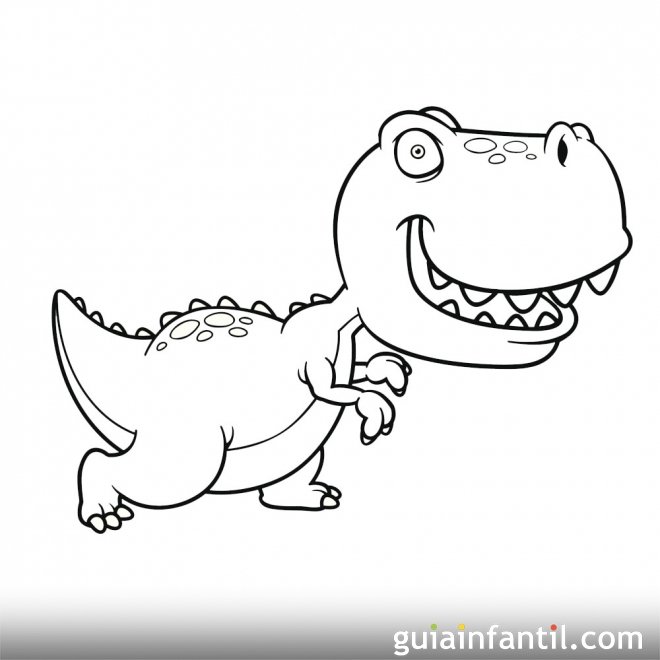 Dibujo de Tyranosaurus Rex para niños