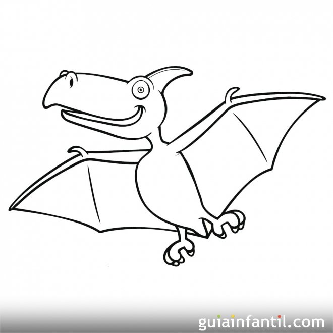 Dibujo de Pterosaurios o dinosaurio volador