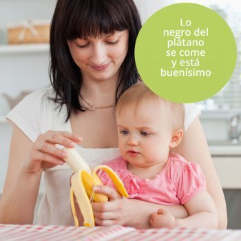 Lo negro del plátano también se come