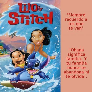 Frases de de la película Lilo y Stich