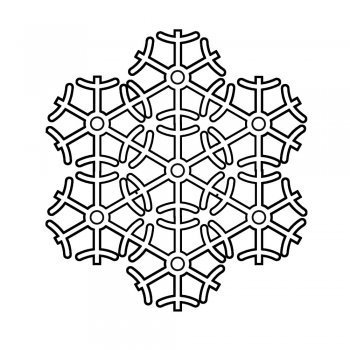 Dibujos de copos de nieve para pintar
