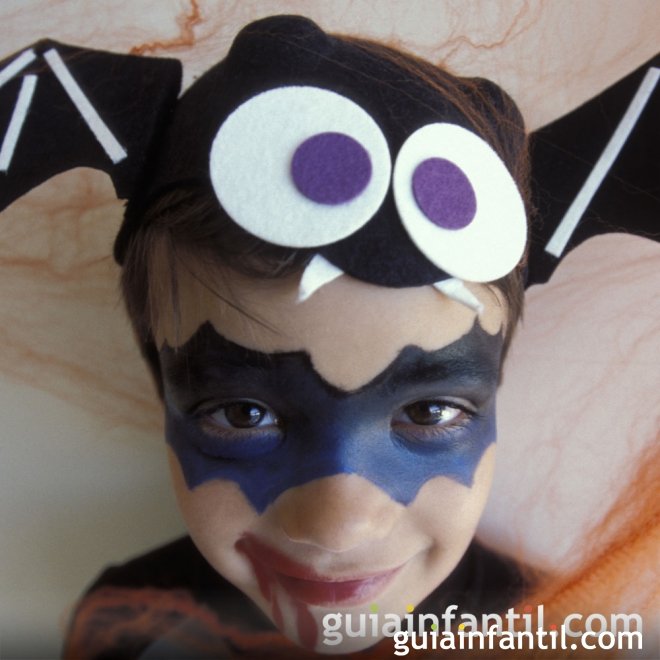 de murciélago para niños en Halloween