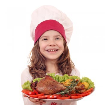 Acompañar la carne con verduras y cereales