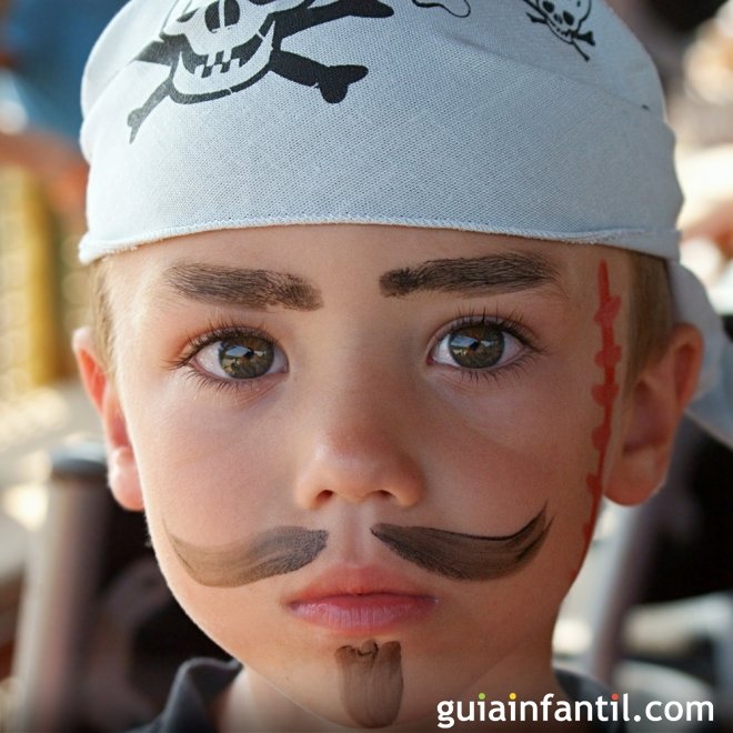 Actualizar 65+ imagen maquillaje de pirata para niño