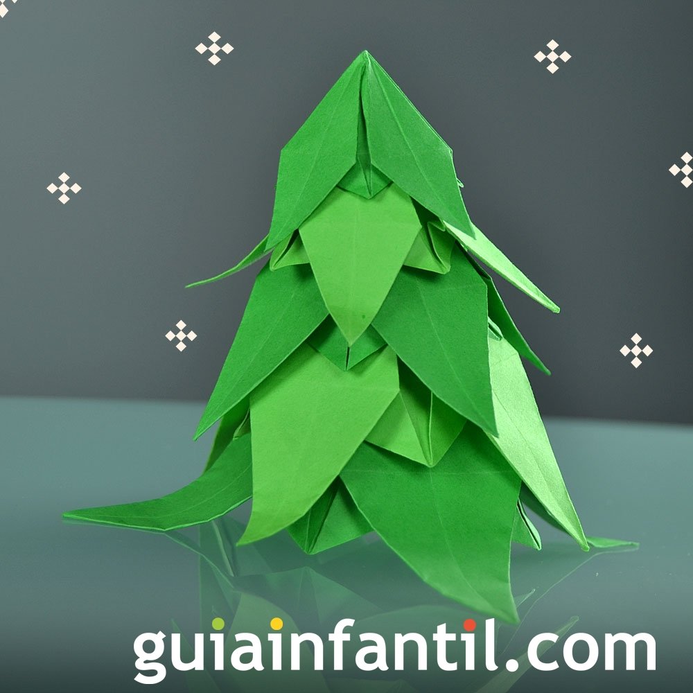 Árbol de Navidad en Origami