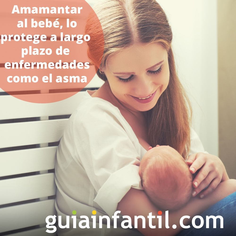 3. Amamantar al bebé, lo protege a largo plazo contra enfermedades