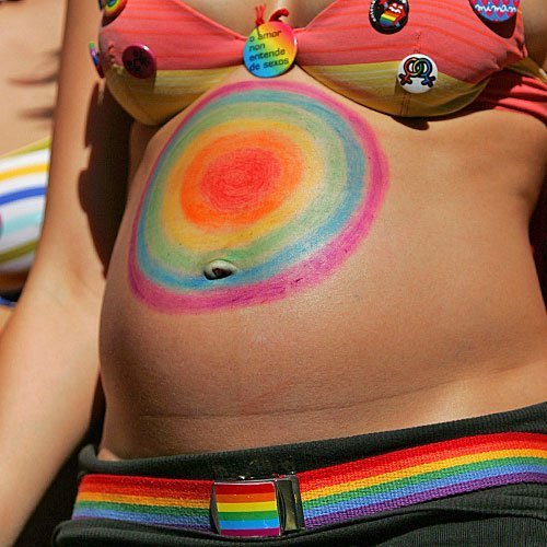Un arco iris en tu barriga
